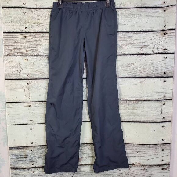 Under Armour Women’s Navy Blue Track Pants Size Small Mesh Lined Water-Resistant - Picture 1 of 6
